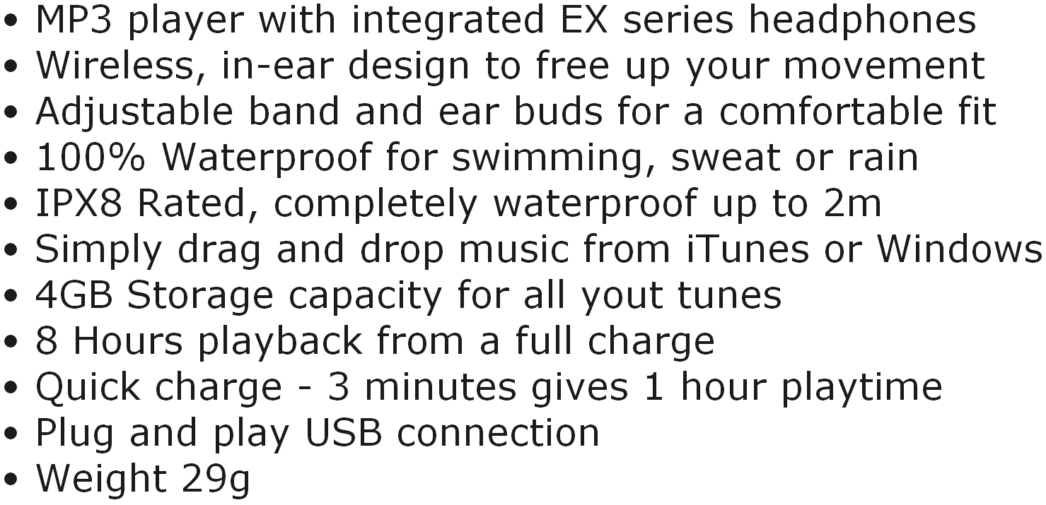 נגן MP3 לשחייה סוני SONY NWZ-W273